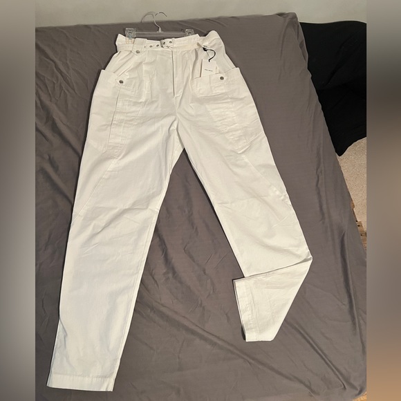 Size 8 Isabel Marant 100% cotton pants. High rise, deep pockets & super classy! - Picture 2 of 11